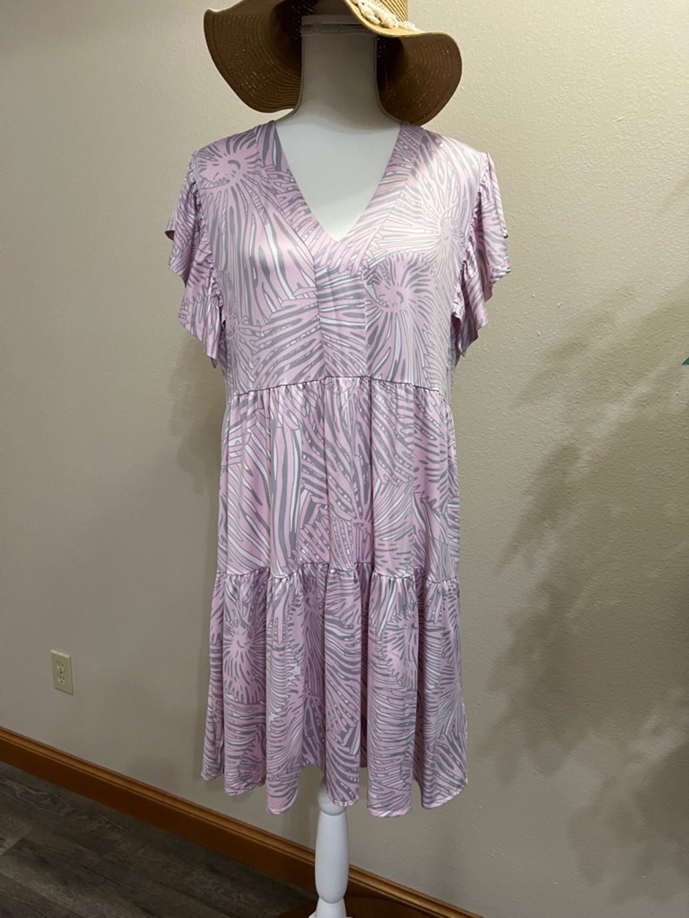 NWT!π La Mer Luxe light pink dress size L - Picture 8 of 16